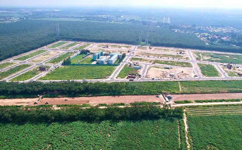 Khu tái định cư Long Đức phục vụ người dân di dời xây dựng cao tốc Biên Hòa - Vũng Tàu. Ảnh: HAC