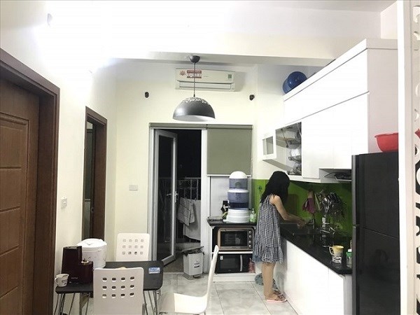 Due to high housing prices, Ha and her husband still rent a house. Photo: Provided by the character