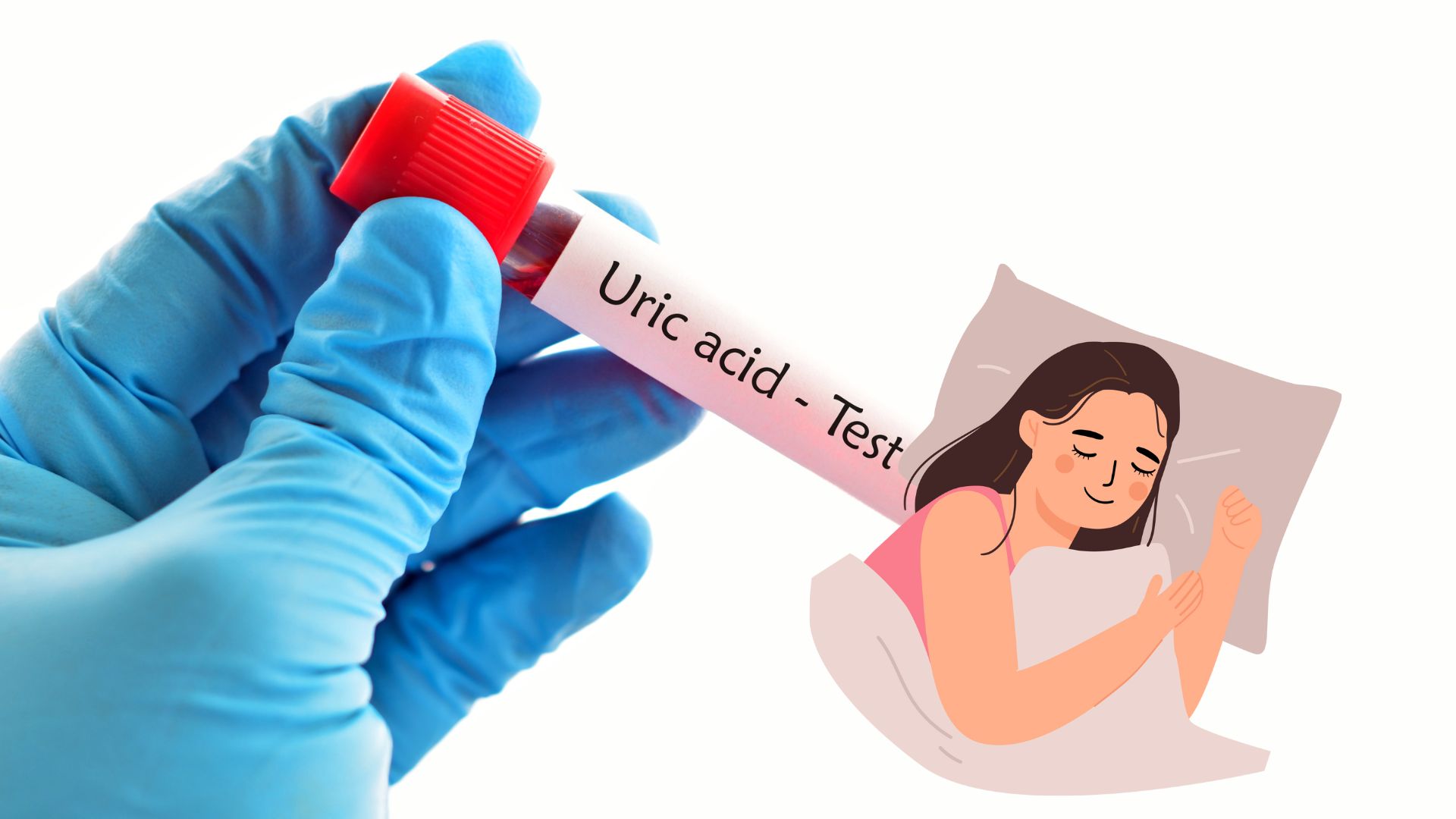 Drinking water before going to bed will help the body excrete uric acid. Photo collage: HUONG SON