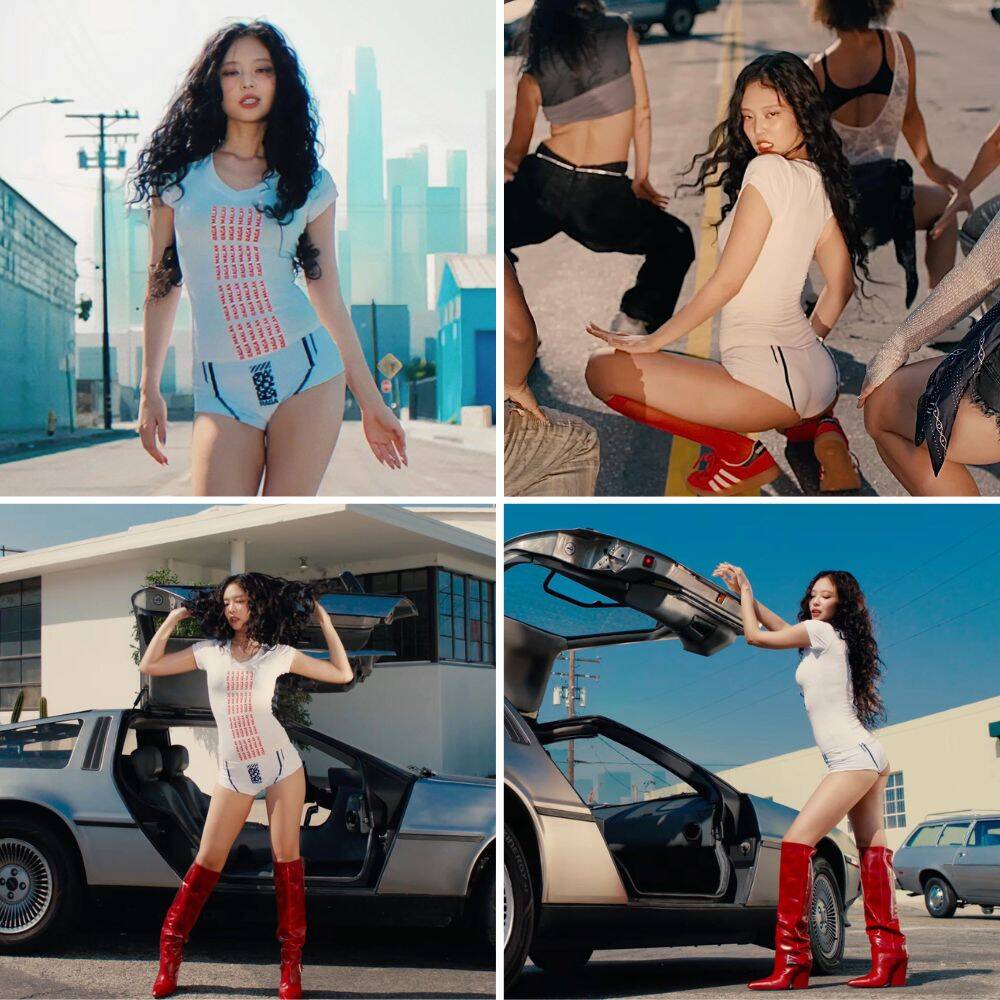 Phong cach goi cam cua Jennie (Blackpink) trong MV “Mantra“. Anh: OA