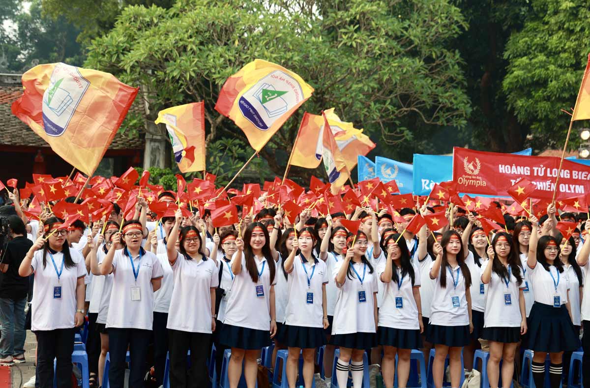 Trực tiếp không khí từ điểm cầu Văn Miếu Chung kết Olympia