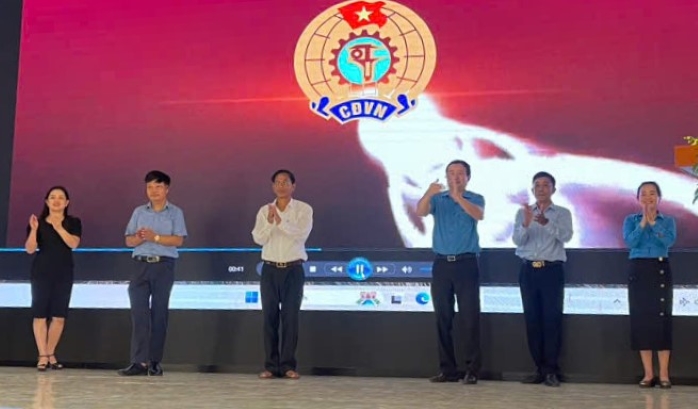 LĐLĐ huyện Tiên Lãng (Hải Phòng) phát động chương trình. Ảnh: LĐLĐ Tiên Lãng