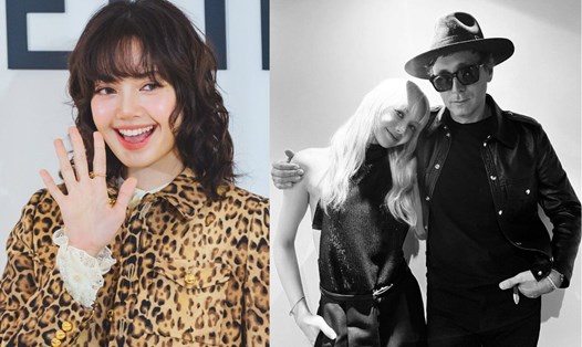Lisa (Blackoink) và nhà thiết kế Hedi Slimane cùng rời Celine trong năm 2024. Ảnh: Instagram