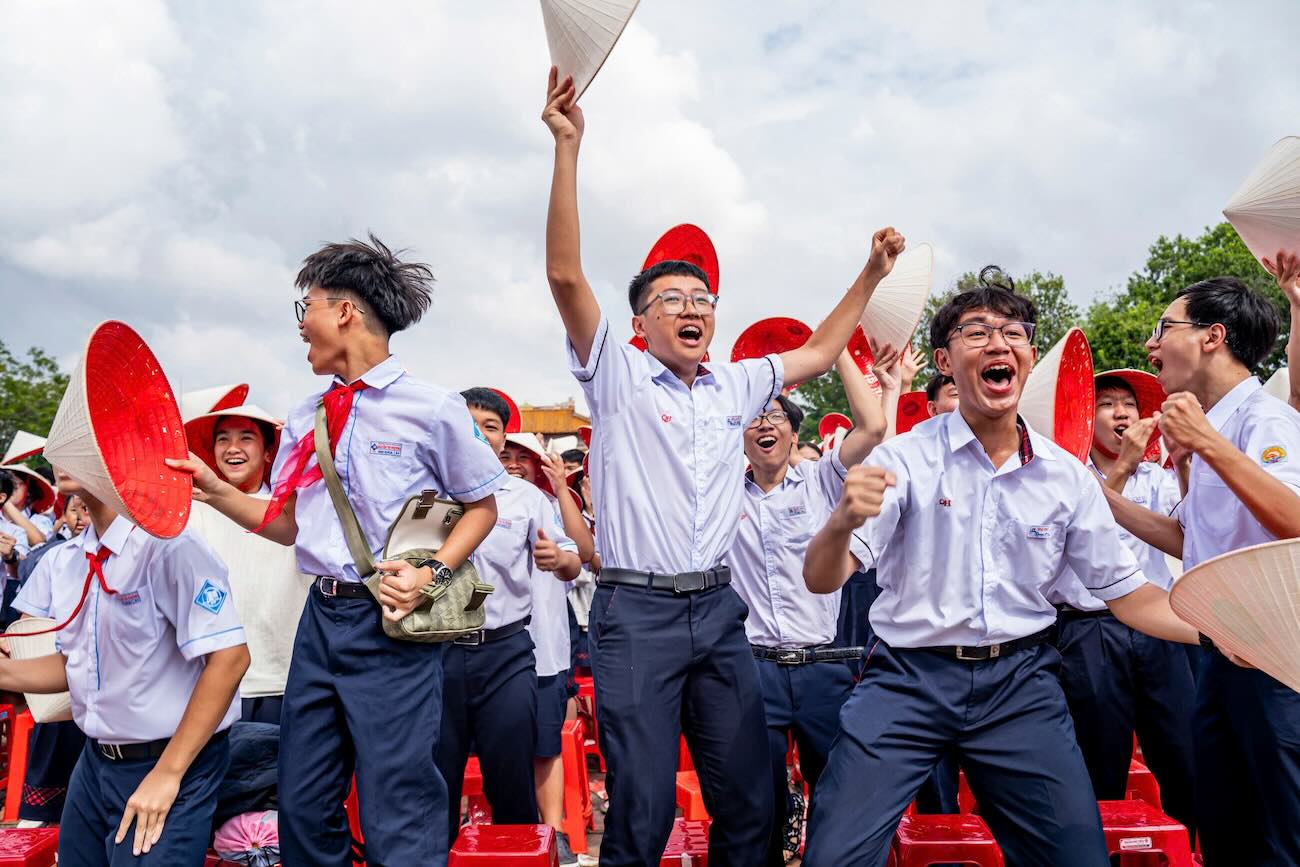 Niem vui khi Phu Duc gianh vong nguyet que. Anh: Dinh Hoang.