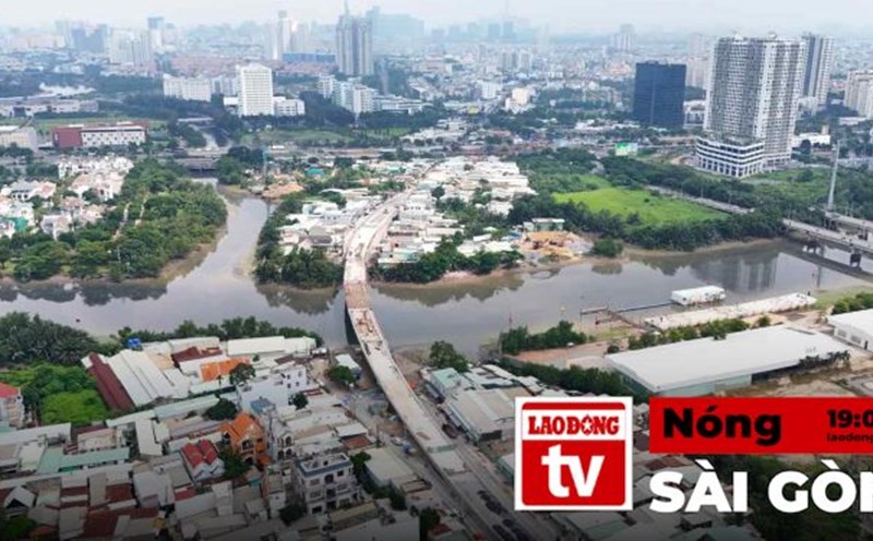 Hot News in Saigon: District 7 is about to have a new hundred billion bridge connecting two districts.