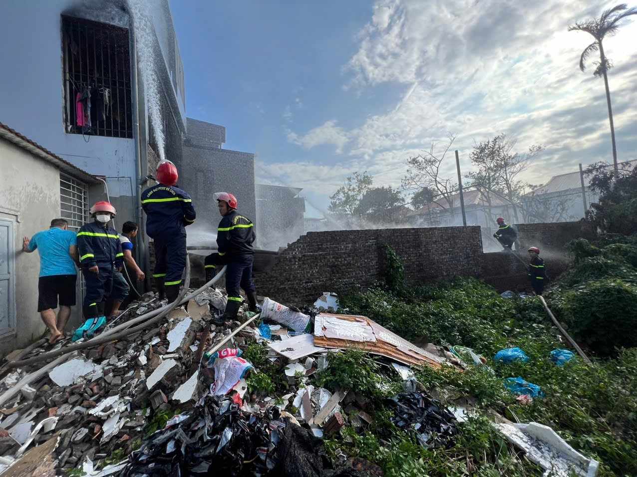 Fire scene. Photo: Hai Phong Police