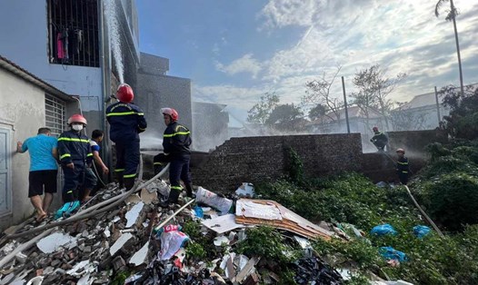 Hiện trường vụ cháy. Ảnh: Công an Hải Phòng