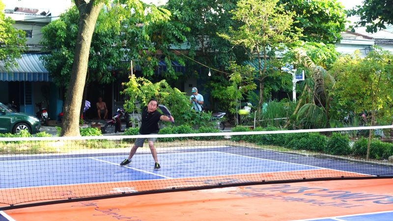 The first Pickleball playground at a residential park in Da Nang. Photo: Tran Thi