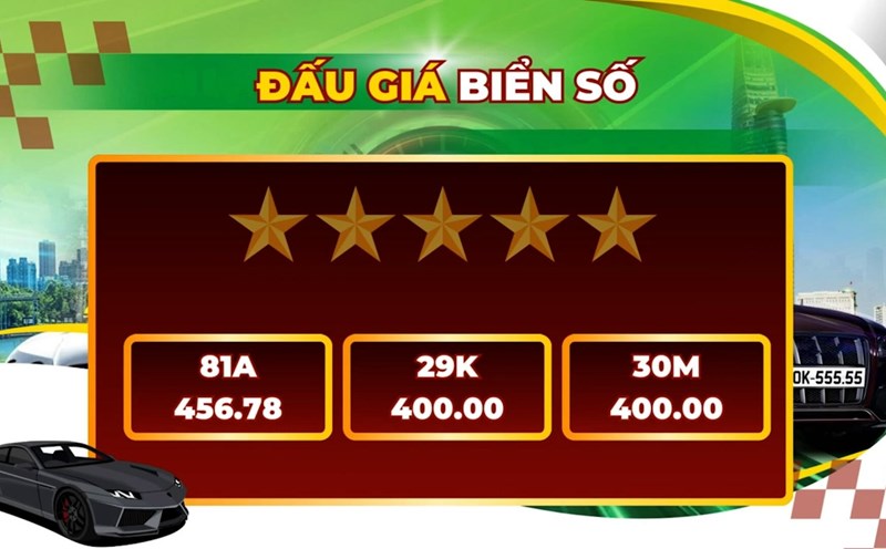 Revealing the huge number plates in the auction on October 16-17