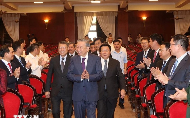 General Secretary and President To Lam attended the opening ceremony of the Training Course for Planning Cadres for Party Central Committee Members. Photo: VNA