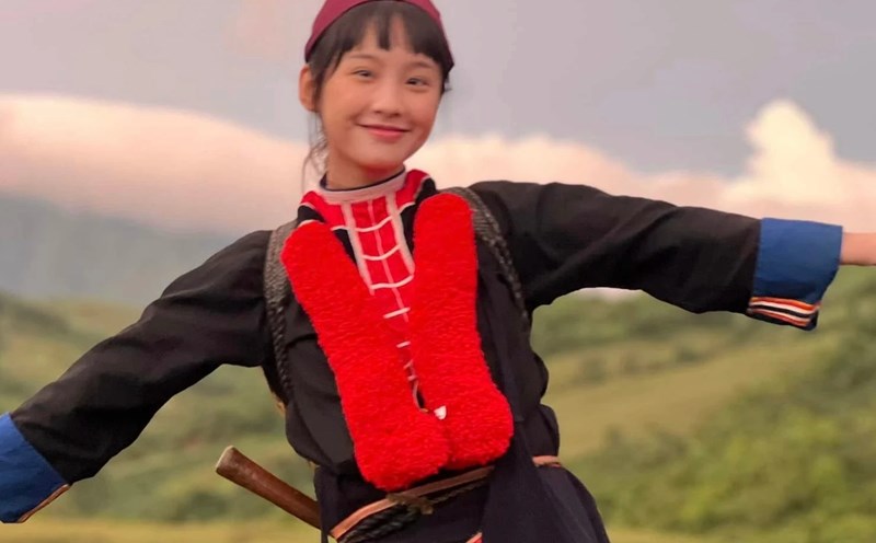 The female lead Pu of "Walking in the Glorious Sky". Photo: Film crew.
