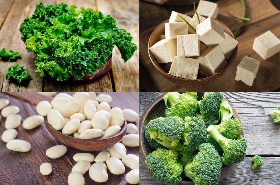 4 non-dairy calcium-rich foods. Graphics: Linh Dan