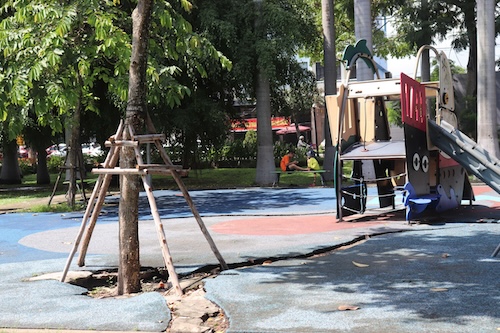 The largest park in Da Nang has postponed its upgrade until 2025. Photo: Nguyen Linh