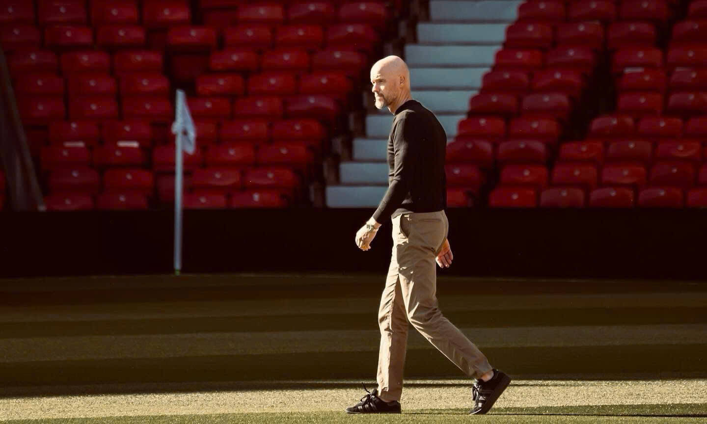 Vi tri cua Ten Hag tai Old Trafford khong con duoc dam bao.  Anh: MUFC