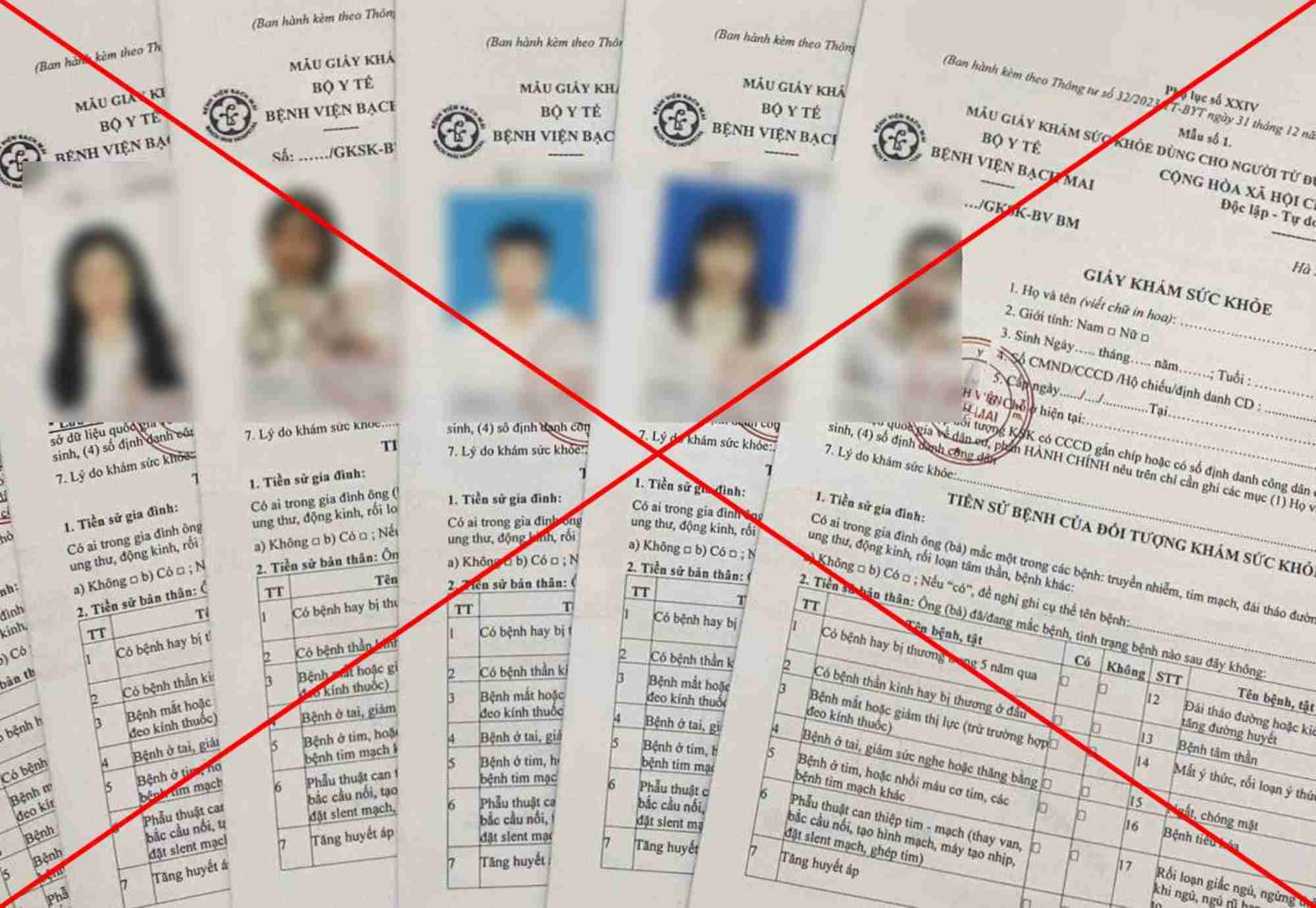 Fake health certificates and hospital discharge and admission papers are being sold everywhere. Photo: Luong Hanh