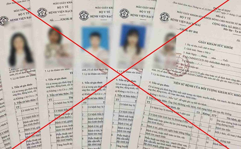 Fake health certificates and hospital discharge and admission papers are being sold everywhere. Photo: Luong Hanh