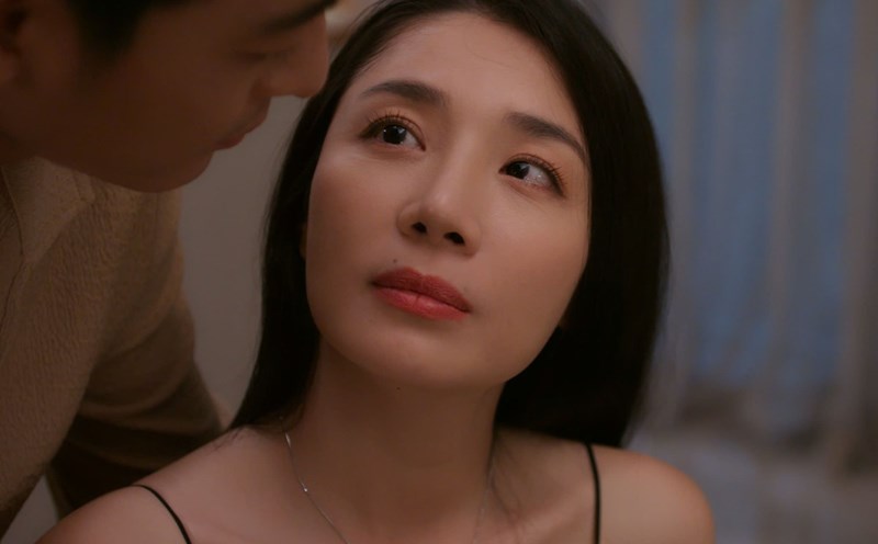 Ammy Minh Khue and Quoc Huy participate in the film "The Third Party Is Not at Fault?". Photo: Film crew