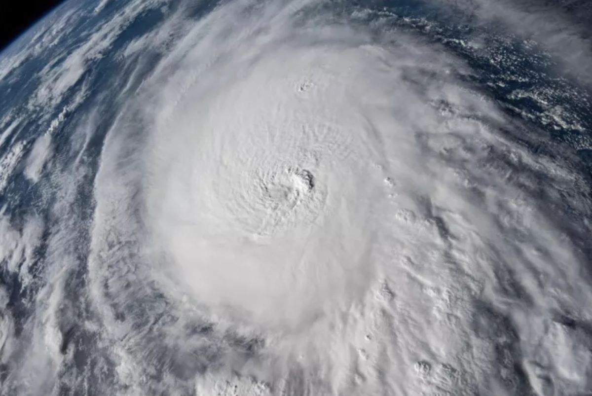 Mắt siêu bão Milton ngày 8.10.2024 chụp từ Trạm vũ trụ quốc tế ISS. Ảnh: NASA