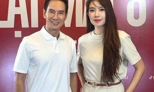 Lý Hải - Minh Hà tại buổi casting phim Lật mặt 8. Ảnh: Đoàn phim.