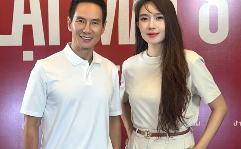 Ly Hai - Minh Ha at the casting of the movie Lat mat 8. Photo: Film crew.