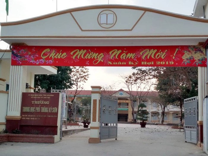 Trường Trung học phổ thông Kỳ Sơn, TP Hòa Bình. Ảnh: Fanpage nhà trường.