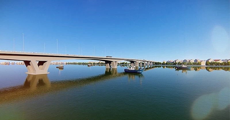 The Golden Canal Bridge is considered a symbol of development and connection between the two provinces of Bac Ninh and Hai Duong. Photo: Nam Sach District Portal