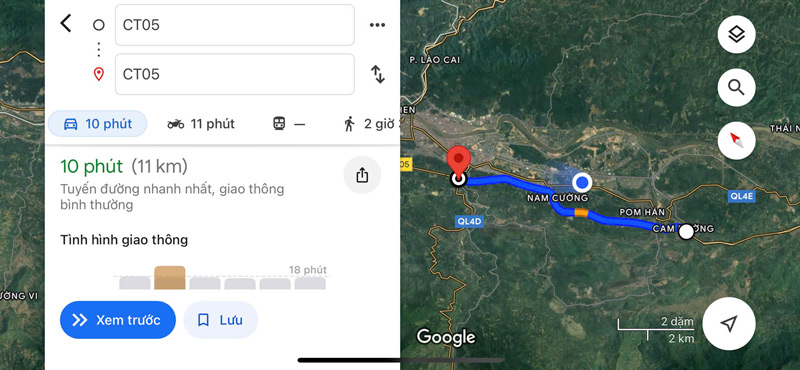 Khoang cach tu nut giao IC 18 den IC 19 (nut giao cuoi cua cao toc Noi Bai Lao Cai) la 11 km. Anh: Dinh Dai 