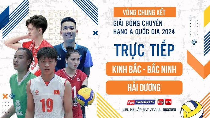Kinh Bac Bac Ninh faces Hai Duong on the 5th day of the 2024 National A-Class Volleyball Tournament. Photo: Onsport