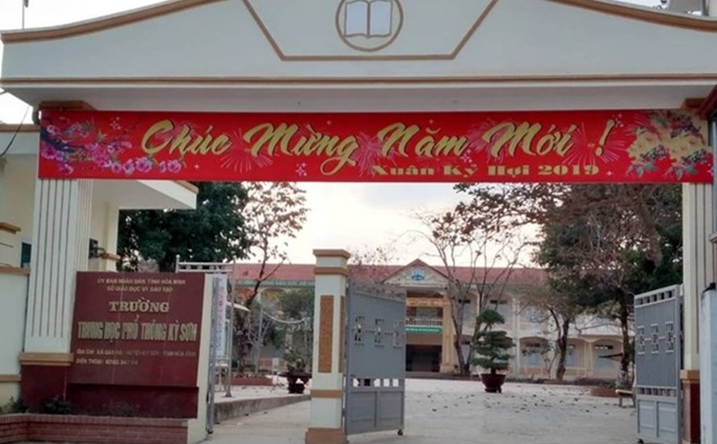 Ky Son High School, Hoa Binh City. Photo: School Fanpage.
