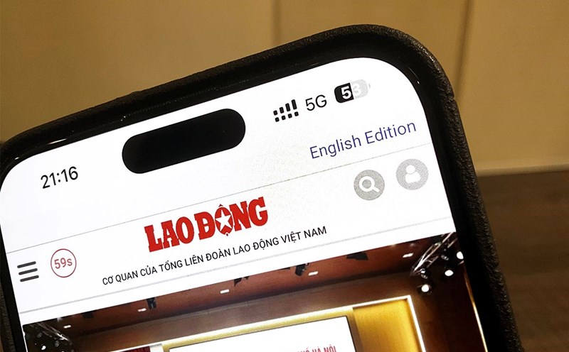 High-speed 5G network has been officially commercialized in Vietnam. Photo: Hai Nguyen