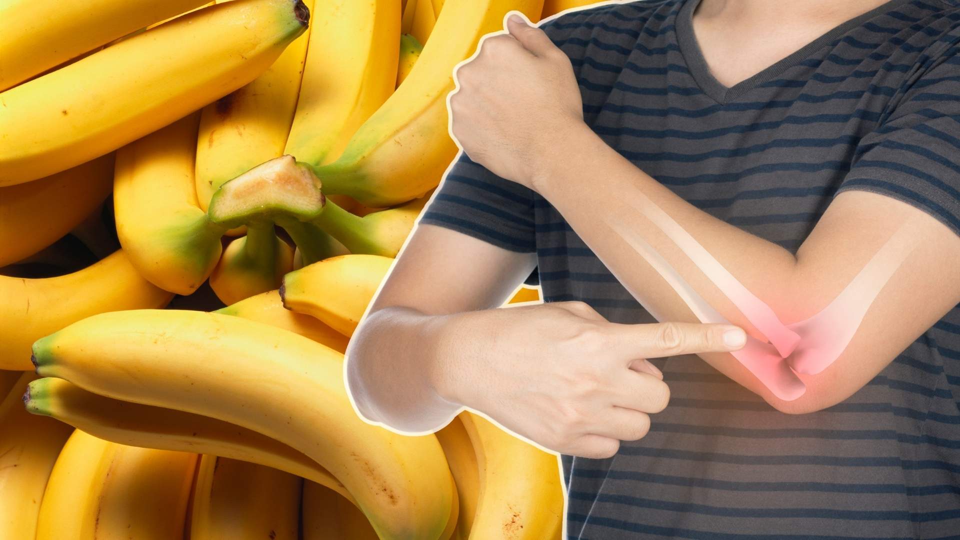 Eating bananas is good for bone and joint health. Graphics: Thanh Thanh
