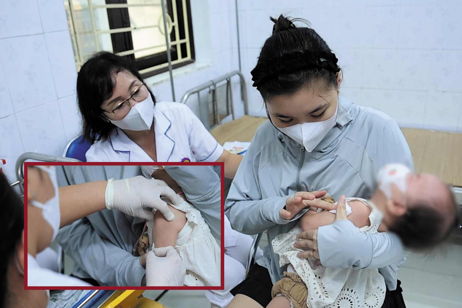 Free measles vaccination, parents rush to take their children for vaccination