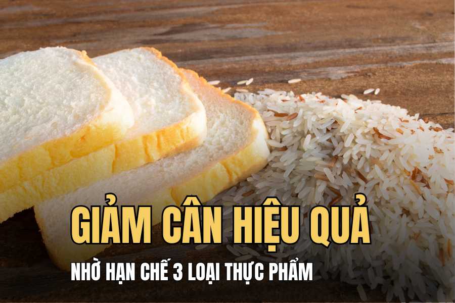 Avoid 3 types of white foods to lose weight quickly. Graphics: Hai Ly