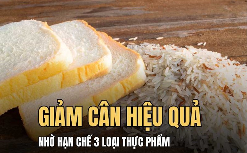 Avoid 3 types of white foods to lose weight quickly. Graphics: Hai Ly