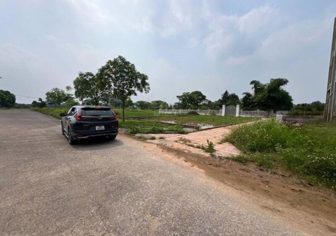 The service land segment in Hoai Duc district (Hanoi) has recently attracted much attention. Photo: Thu Giang