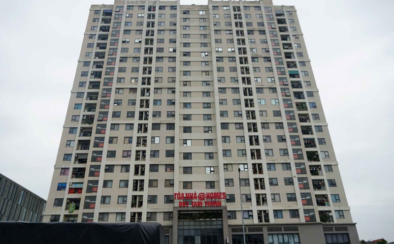 The social housing project @Home 987 Tam Trinh is being sold for more than 50 million VND/m2. Photo: Thuy Duong