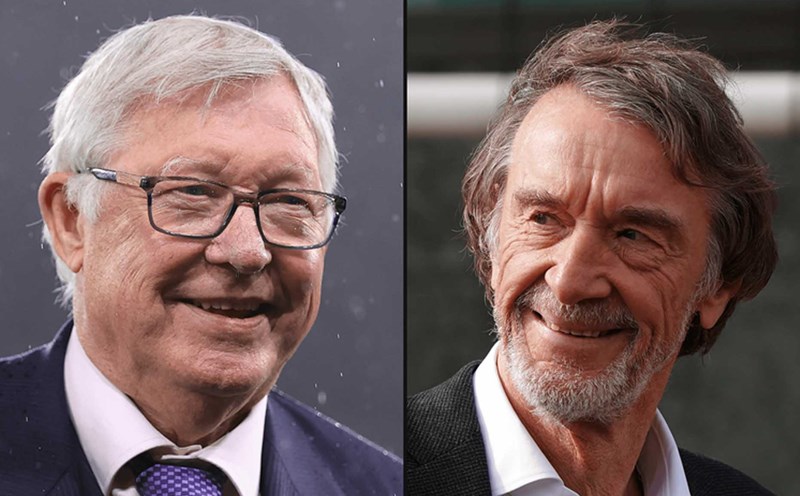 Sir Alex Ferguson đã đồng thuận với Sir Jim Ratcliffe về việc dừng vai trò đại sứ thương hiệu. Ảnh: The Athletic