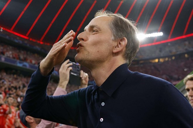 Thomas Tuchel co the dem den niem vui cho nguoi ham mo tuyen Anh. Anh: AFP