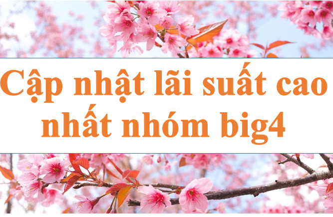 Update the highest interest rate of Big4 group. Illustration: Ha Vy