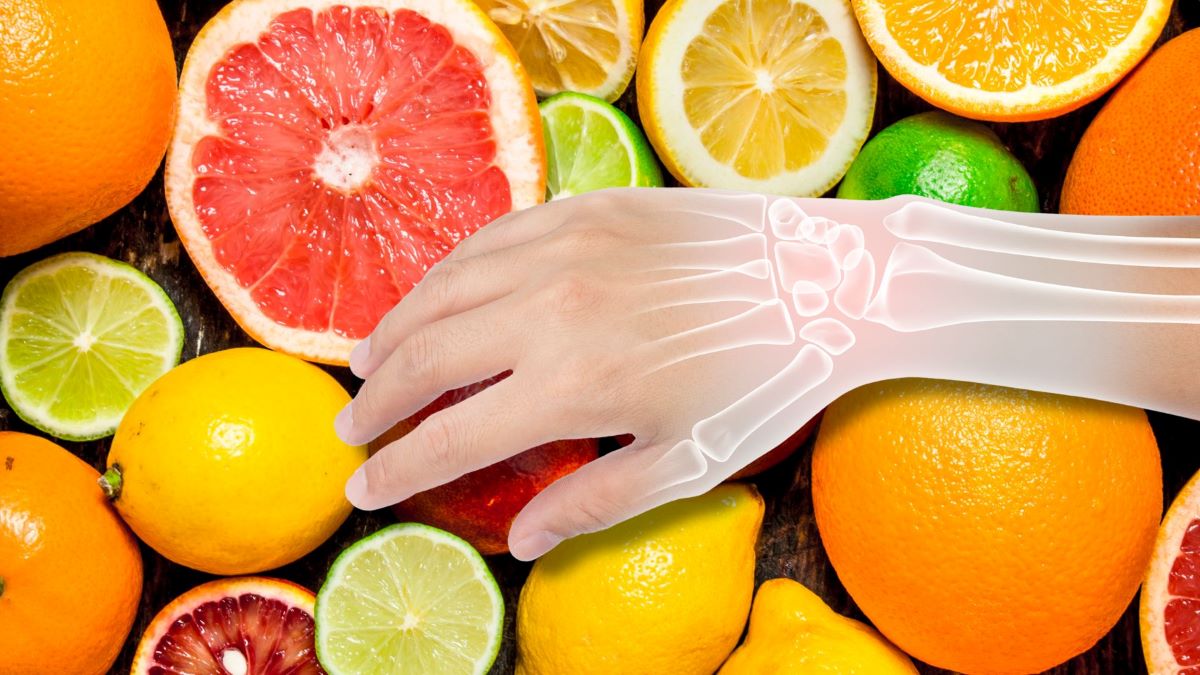 Citrus fruits are rich in vitamin C, good for bones and joints. Graphics: Thanh Thanh