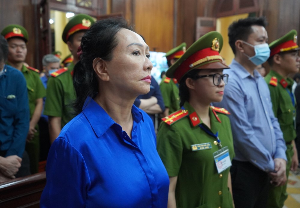 Bị cáo Trương Mỹ Lan - cựu Chủ tịch HĐQT Tập đoàn Vạn Thịnh Phát. Ảnh: Anh Tú