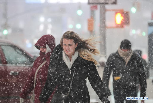 Winter in New York, USA. Photo: Xinhua