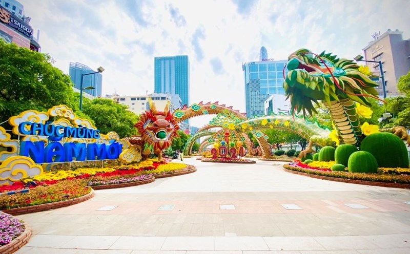 Nguyen Hue Flower Street 2024. Photo: Chan Phuc