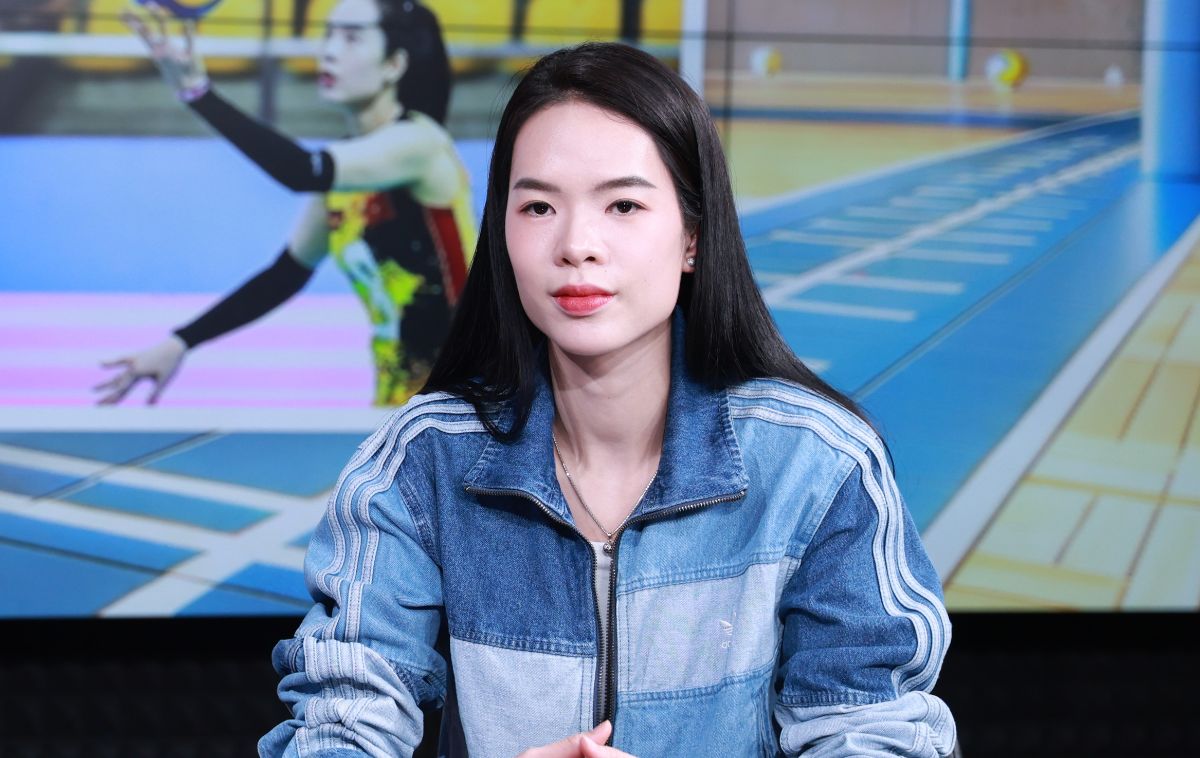 Blocker Le Thanh Thuy of LPB Ninh Binh volleyball club. Photo: Viet Anh