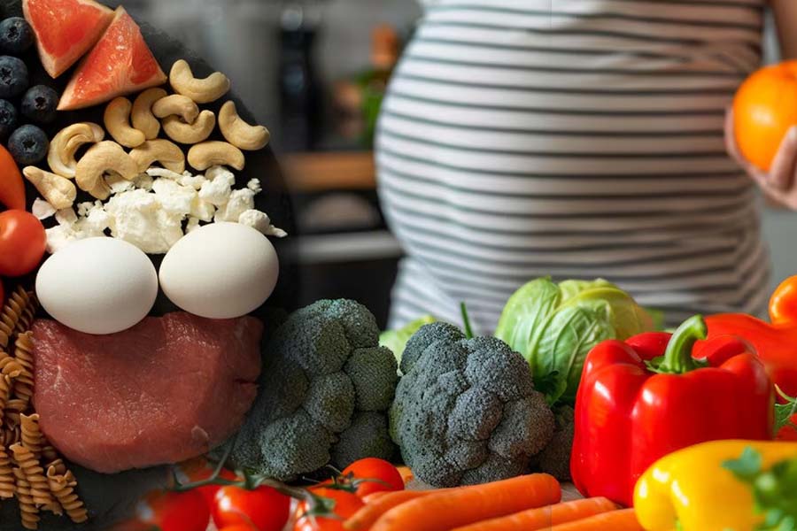 A balanced, nutritious diet will support a healthy pregnancy, benefiting both mother and baby. Graphics: Thien Nhan