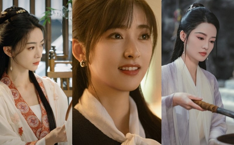 Shen Yue competes with Li Qin and Wu Jin Yan. Photo: Producer.