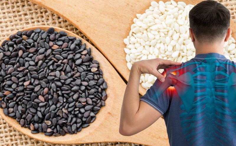 People over 50 years old can eat more sesame seeds to supplement calcium, which is good for bones and joints. Graphics: Ha May