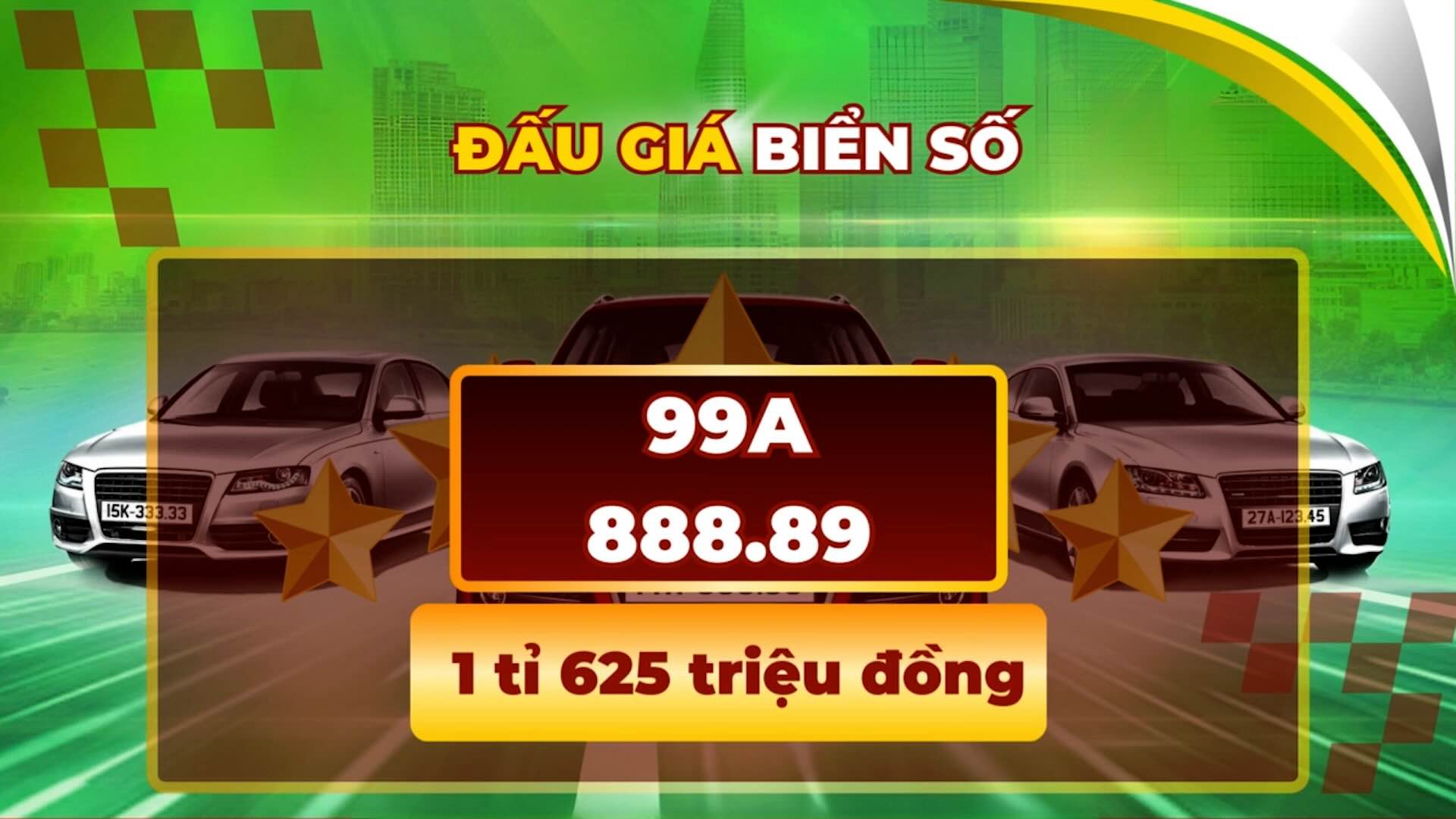 Official prices of the most beautiful license plates of session 10/16 are available