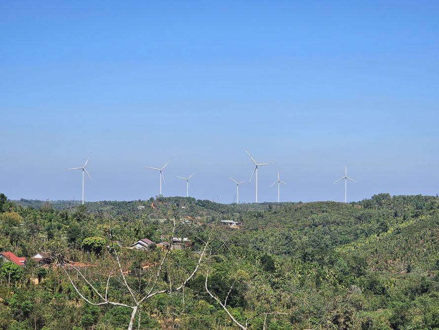Dak Nong details the land area for construction of agricultural works. Photo: Bao Lam