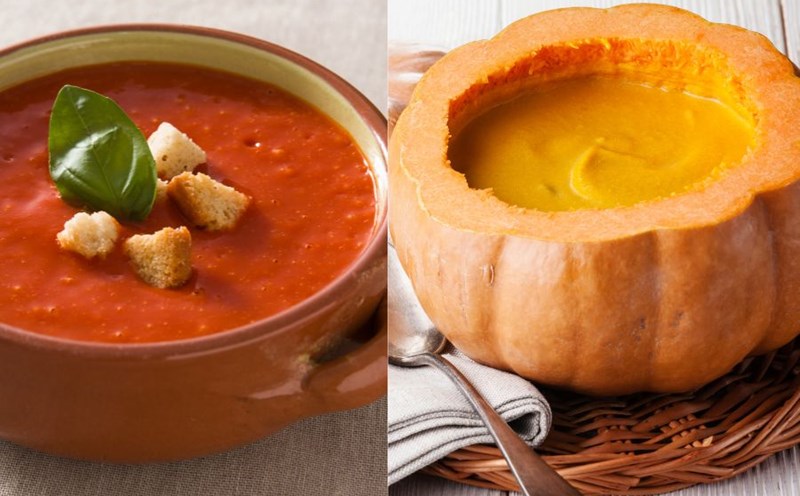 Here are some healthy vegetarian soups that help you lose weight. Graphics: Linh Trang